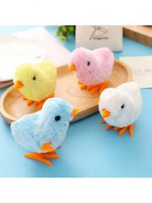 跳跃小鸡毛绒玩具 新奇小鸡跳跃玩具 儿童和幼儿 成人 复活节彩蛋寻宝篮 圣诞袜礼物 派对小礼物 礼品袋填充物 - 彩色 - 查看 8