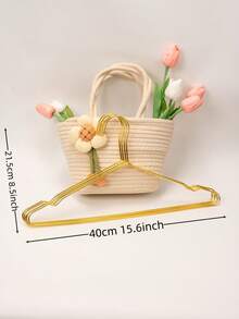 120pcs Gold Color Non-Slip Space Saving Hangers, Suitable For Hanging Pants, Jeans And Scarves. Multifunctional Clothes Rack, Wardrobe Organizer, Also Can Be Used For Holiday, Room And Home Decor