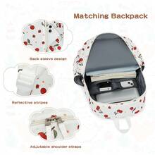 Somago 三件套旅行行李箱套装，含背包，19 英寸硬壳轻便拉杆箱，YKK 拉链，带 TSA 海关锁，旅行包，行李箱，衣物收纳，邮轮必备，度假必备 - 櫻桃白色 - 查看 6