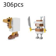 Mini Cartoon Plastic Puzzle Building Blocks Figures, Random Style, Holiday Gift, Quality Assembly Experience, DIY, Durable Materials - Multicolor - View 10