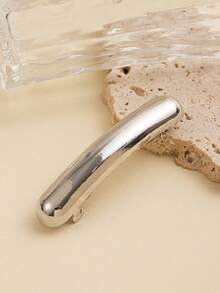 1个女士优雅几何金属发夹，奢华风格马尾夹，简约独特发饰，光泽质感马尾夹，适合日常、节日、派对等场合。 - 彩色 - 查看 10