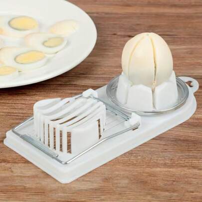 3pcs 2-In-1 Multifunctional Egg Slicer Cutter - Hard Boiled Egg Chopper Divider Dicer - Kitchen Gadget, ABS Material, Uncharged, Food- Design For Efficient Egg Preparation, Egg Slicer For Hard Boiled Eggs, Food Preparation Tool, Modern Kitchenware, Durable Kitchen Tool