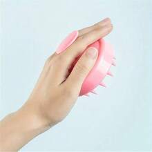 一体式硅胶洗发刷，带头皮按摩功能 - 无需电池，轻柔梳理头发并按摩头皮，防滑手柄，粉色/蓝绿色可选，适用于所有发质（直发/波浪卷/卷发/蓬松卷发），沐浴时护理头发 - 适合居家或沙龙使用，符合人体工程学设计，经久耐用，是日常护发的必备之选 - 彩色 - 查看 8