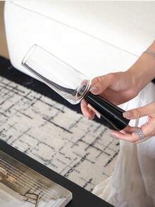 1 件复古黑色金属高脚杯、黑色柱状酒杯、威士忌醒酒器酒杯、浓缩咖啡杯、透明玻璃冰淇淋杯 - 彩色 - 查看 12