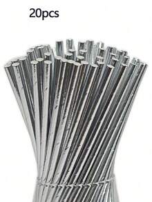 Silver And White Disposable Paper Straws, Suitable For Weddings, Parties, Bars, Beaches And Other Occasions - Multicolor - View 11