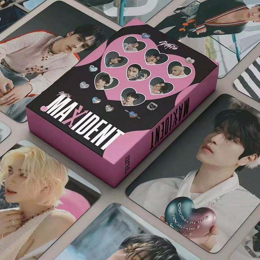 55张SKZ Lomo卡片 MAXIDENT系列 - 书签和贺卡，Kpop粉丝礼物，生日和节日朋友专属 - 相册、日记和家居装饰，非常适合返校季 - 彩色 - 查看 1