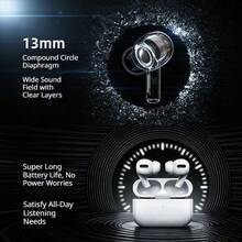 REMAX PD-BT560 Lightweight Wireless Headphones, Stable Bluetooth Connection, Type-C Convenient Charging, Long-Lasting Battery Life, Semi-In-Ear Comfortable Design, White - White - View 5