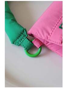 New Mini Small Bag Female Cute Headphone Bag Cloth Handheld Lipstick Bag Data Cable Storage Bag - Pink - View 10