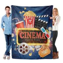 Soft Cartoon Blanket Multifunctional Comfortable Throw Cozy Plush Fleece Versatile Bedding Sofa Decor Warm Gift - 彩色 - 查看 4