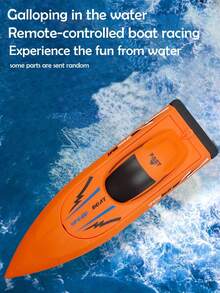 2.4GHz Remote Control Electric Boat Toy, Wireless Remote Control High Speed Boat Model, Electric Remote Control Boat Can Be Launched On Water, High Speed Simulation Electric Boat, Water Surface Small Boat Model, Simulation Dual Paddle Remote Control Boat - Multicolor - View 4