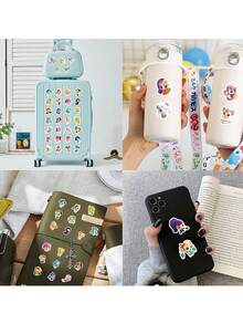 100张卡通可爱涂鸦系列贴纸，适用于剪贴簿、日记本、笔记本电脑、水瓶、汽车等。以信仰为主题的设计，传递积极信息，是馈赠佳品。 - 彩色 - 查看 3