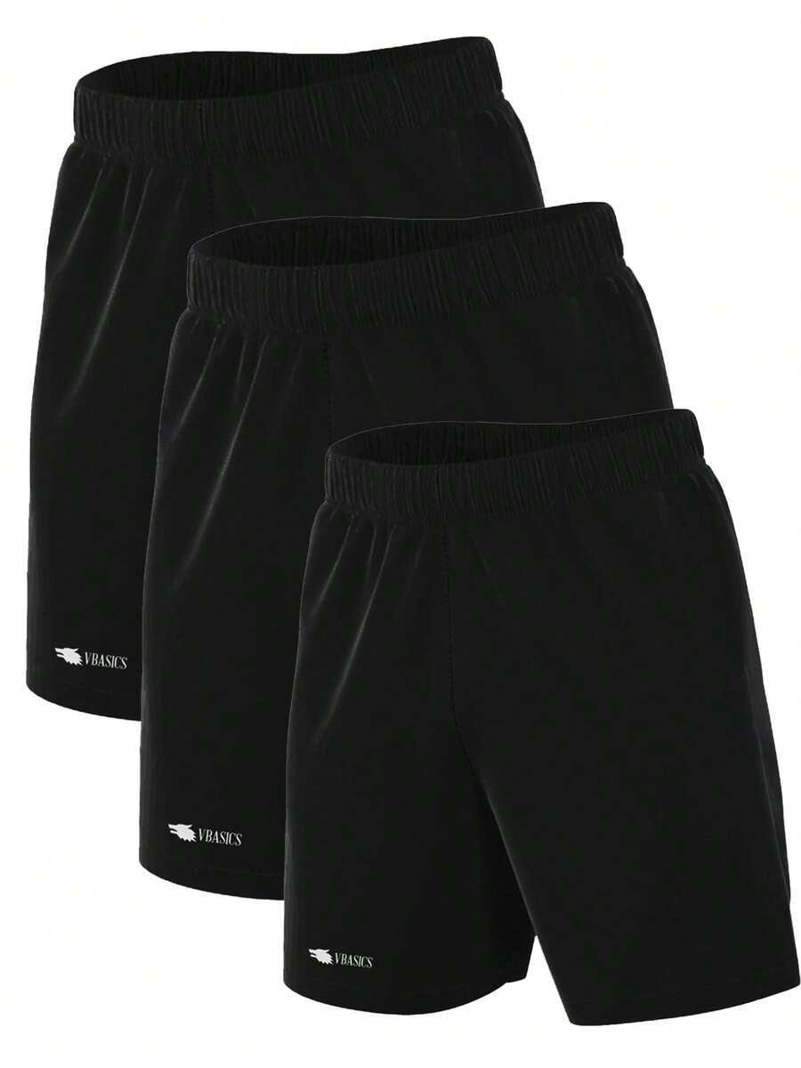Kit Of 3 Plus Size Dry Fit Bermuda Shorts For Gym And Workout - 3個 - 查看 1