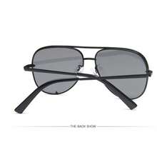 1 Cặp kính thời trang nam gọng kim loại hiệu Frog Pilot TAC, kính lái xe thời trang. - màu đen - Xem 5