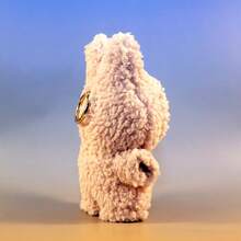 一件适用于第一/第二/第三代布娃娃的服装，陶瓷娃娃长发双面泡泡绒连体衣，15-18厘米娃娃连体衣，粉色皮革长发连体衣套装，悬挂式仙女配饰服装 - 皮粉色 - 查看 3