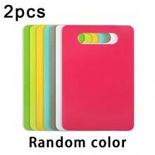 3/2/1 Pcs Plastic Cutting Boards - Flexible Non-Slip Kitchen Mats, Suitable For Meat And Vegetables, Dishwasher , Bright Green/Yellow/Pink, Durable Plastic, Food Preparation - Multicolor - View 14