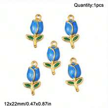 1个彩色不锈钢滴油多形状吊坠,DIY珠宝制作,手工串珠材料,工艺配件 - diy - 查看 14