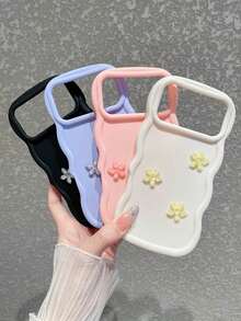 这款少女浪漫的纯紫色手机壳采用独特的设计，饰以精致的紫色水晶花朵，散发出甜美可爱的魅力。 - 紫色 - 查看 5