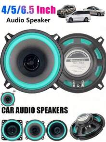 6/5/4英寸 600W 两分频全频汽车音响扬声器，超薄低音炮扬声器，适用于汽车改装
