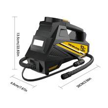 Carsun Digital Tire Inflator - Portable Car Air Compressor Pump With LED Light, 150 PSI, 12V DC, Ideal For Auto, Motorcycles, Bicycles, Tire Inflation | Modern Design | Build, Without Battery - Wired - View 12