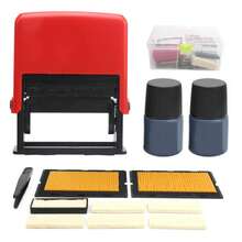 Máquina codificadora manual de ranuras para tarjetas B2.5 - Fecha de producción Máquina codificadora de tinta de secado rápido - Rojo - Ver 1