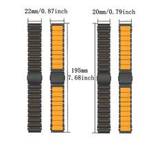 22mm 20mm Watch Strap For WATCH GT 3 4 5 Pro 46mm Band Replacement Bracelet For Galaxy Watch 7 6 5 4 40mm 44mm Active Watch Band For Garmin///Amazfit/Redmi Watch Premium Business Magnetic Buckle Watch Strap Replacement - 22MM Universal - View 2