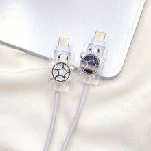 Cute Turtle High Quality Cute Cartoon Turtle Data Cable Protector Anti Wear Compatible With Apple Charger Head Colorful Design Compatible With IPhone Charging Accessories Adorable Turtle Accessory Vibrant Protective Case Small Tool Accessory Fun Accessory Long Lasting Material Fun Small Tool Protective Case Suitable For People Who Like Small Tools Birthday Gift - Multicolor - View 3