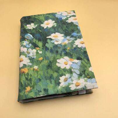 غلاف كتاب مصنوع يدويًا بنمط لوحة زيتية للأراضي الخضراء الخصبة، كم كتاب دفتر مذكرات، هدية للمحبين للكتب، الأزواج، العائلة