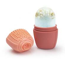 1 Silicone Ice Cream Tool For Beauty Care And Body Cooling, Multifunctional Ice Mold Silicone Face Cream - Hồng nhạt + hồng đậm - Xem 4