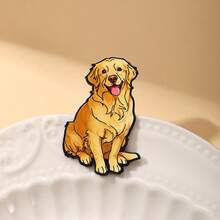 Broșă emailată Golden Retriever, broșe decorative la modă, ornamente, rever, geantă, insigne, bijuterii, cadouri - Multicolor - Vizualizare 3