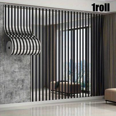 1 Roll, 299.97cm Long X 39.98cm Wide Luxury Self-Adhesive Wallpaper | High-End Gold & Silver Foil Embossed, Reflective Texture, Easy To Tear And Apply, Vinyl Material, Simple To Use, Removable, Suitable For Living Room TV Sofa Background, Bedroom Headboard, Entryway