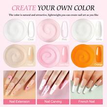 PEACECOLOR Acrylic Nail Kit With UV LED Lamp 24 Colors Glitter Acrylic Powder Set 60ML Acrylic Liquid With Base Top Coat Acrylic Nail Complete Starter Kit Nail Extension Gift For Women - 02多色 - 查看 2