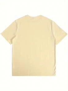 Queen's Birthday Queen Pattern T-Shirt, 100%Cotton, Casual Round-Neck T-Shirt With Balloon And Lip Print, Regular Length, Knitted Fabric, Suitable For All Seasons, Allseason Top| Humorous Design | Medium Elasticity - Apricot-red - 查看 2