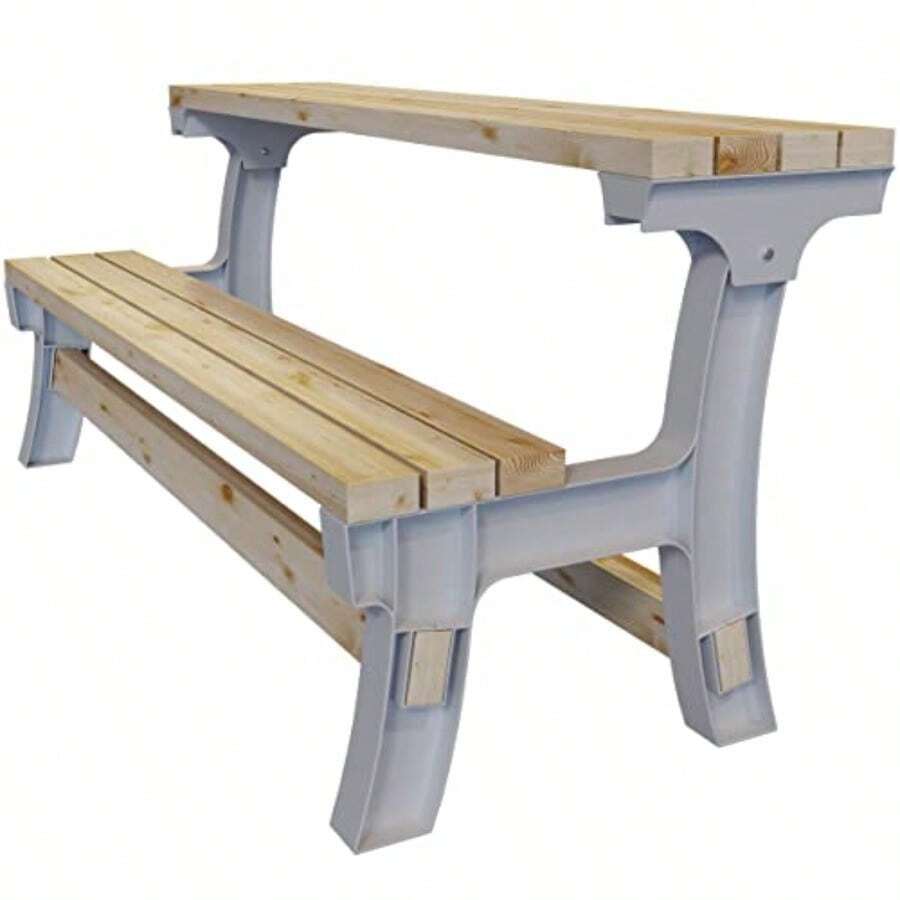 ASDF-2x4basics 90110ONLMI Hopkins Flip Top Bench Table Sand - como en la foto - Ver 1