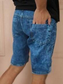 Men's Denim Bermuda Shorts Without Rips, Summer Fashion, 100% Premium Line, Spring And Summer - LAVAGEM JEANS 08 - View 3