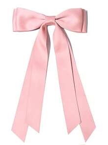 5pcs/1pc Ladies Elegant Street Style Retro Palace Chic High Quality Minimalist Fashion Large 24cm/9.45in Black/White/Beige/Pink/Coffee Double-Deck Bowknot Barrette, Suitable For Women Everyday/Holiday/Work Wear Alligator Hair Clip Hair Accessories Claw Clips Hair Claws Hair Barrettes, Winter Outfit For Women, Bows, Cute, Valentines Accessories, Head Accessories, Hairpin - Multicolor - View 13