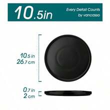 Schwarz - 6-teilig (26,04 cm)