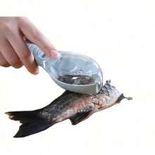 High-Resistant ABS Plastic Fish Cleaning With Integrated Scale Technology A Modern And Hygienic Kitchen In Mexico And United States Professional Grade Utensil 2026 Made With Polymers That Guarantee Uniform File Without Damaging Quality Of Fish Meat Cutting-Design With Non-Slip Handle That Provides Total Safety During Use On Wet Surfaces, Avoiding Risks Of Cuts Highly Valued Product Housewives Seeking Quality And Speed In Preparation Of Traditional Seafood Recipes Superior Quality That Resists Constant Use And Dishwasher Washing Without Losing Its Aesthetics Or Its Impeccable Scratching Capacity Essential Accessory Those Who Value Practicality Of A That Cleans In Seconds Providing A More Organized Kitchen Environment Daily. - Cyan - View 3