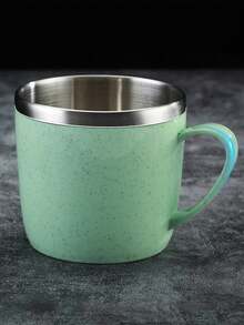 2个装不锈钢双层保温牛奶咖啡早餐杯 - 彩色 - 查看 4