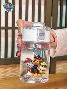 Paw Patrol 17盎司运动水壶，可爱卡通塑料杯，旅行杯/圣诞礼物，带提手，适合车载、背包、旅行和居家补水，送给她的礼物，生日礼物 - 彩色 - 查看 3