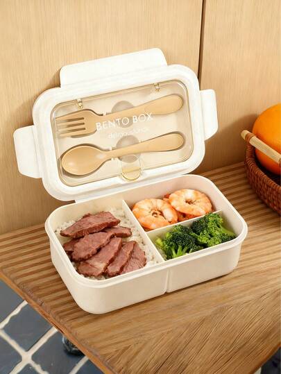 Lunch Box/Bento Box, Portable Bento Box - Ideal For School Lunch, Office Workers, Camping, Kitchen & Food Storage, Back To School Essential, School Lunch Box, Bento Box