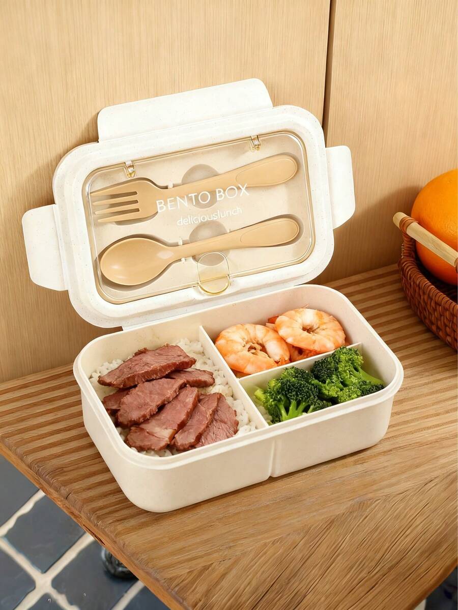 Hộp cơm trưa/Hộp bento, Hộp bento di động - Lý tưởng cho bữa trưa ở trường, nhân viên văn phòng, cắm trại, nhà bếp và bảo quản thực phẩm, Vật dụng cần thiết cho mùa tựu trường, Hộp cơm trưa đi học, Hộp bento