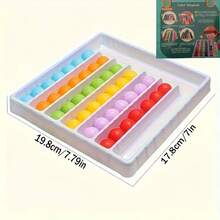 一套（30个球+分隔板）家庭互动桌面游戏，派对礼物，适合返校、万圣节、生日派对、圣诞节等场合 - 互动游戏盒，团体活动，趣味设计，引人入胜的游戏玩法，坚固包装，高品质组件 - 大號-彩球歸位 - 查看 5