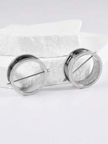 一对不锈钢可拆卸尖头耳洞耳塞螺丝金银色尖头扩耳器耳洞穿刺饰品 8MM-25MM - 如圖 - 查看 4