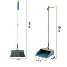 Broom And Dustpan Set, Long Handle Floor Cleaning Tool With Rotating Head And Built-In Brush, Suitable For Removing Dust/Debris, Lightweight And Space-Saving For Home/Kitchen/Room/Office, Essential Cleaning Supplies, Hard Floor Broom Set, Sweeping Tools, Home Cleaning Kit, Small Dustpan, Duster - Multicolor - View 8