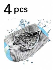 4PCS Shoe Washing Machine Bag, Laundry Shoe Cleaning Bag For Washer And Dryer, Reusable Laundry Bags Mesh Wash Bags For Adults And Kid's Shoes,Our Shoe Washing Machine Bag,360° Shoe Washing Machine Bag - Anti-Deformation, Machine Washable, Air-Dryable, Protective Laundry Bag Lined With Thick Fleece, Perfect For Sneakers And Casual Shoes, - Multicolor - View 16