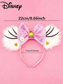 1pc Disney Daisy Duck Ear Headband, Mickey Mouse Ears Hair Hoop For Party, Holiday, Christmas Gift - Multicolor - View 5