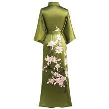 BABEYOND Kimono Robe Cover Up With Box Long Floral Satin Sleepwear Silky Bathrobe Bachelorette Robe - Ôliu - Xem 3