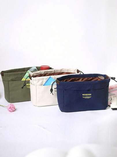 حقيبة كانفاس متعددة الاستخدامات خفيفة الوزن وعملية مع سحاب وجيوب وظيفية