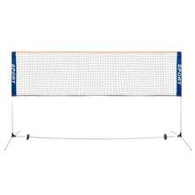 Red de bádminton con postes, fácil instalación, de nailon, para deportes al aire libre, parques, gimnasios y césped. - Azul - Ver 1