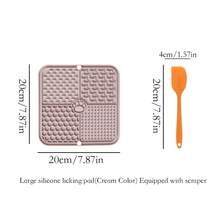 shuo ni mao yi 硅胶宠物舔食垫，猫粮垫，狗喂食垫，慢食垫 - 彩色 - 查看 13